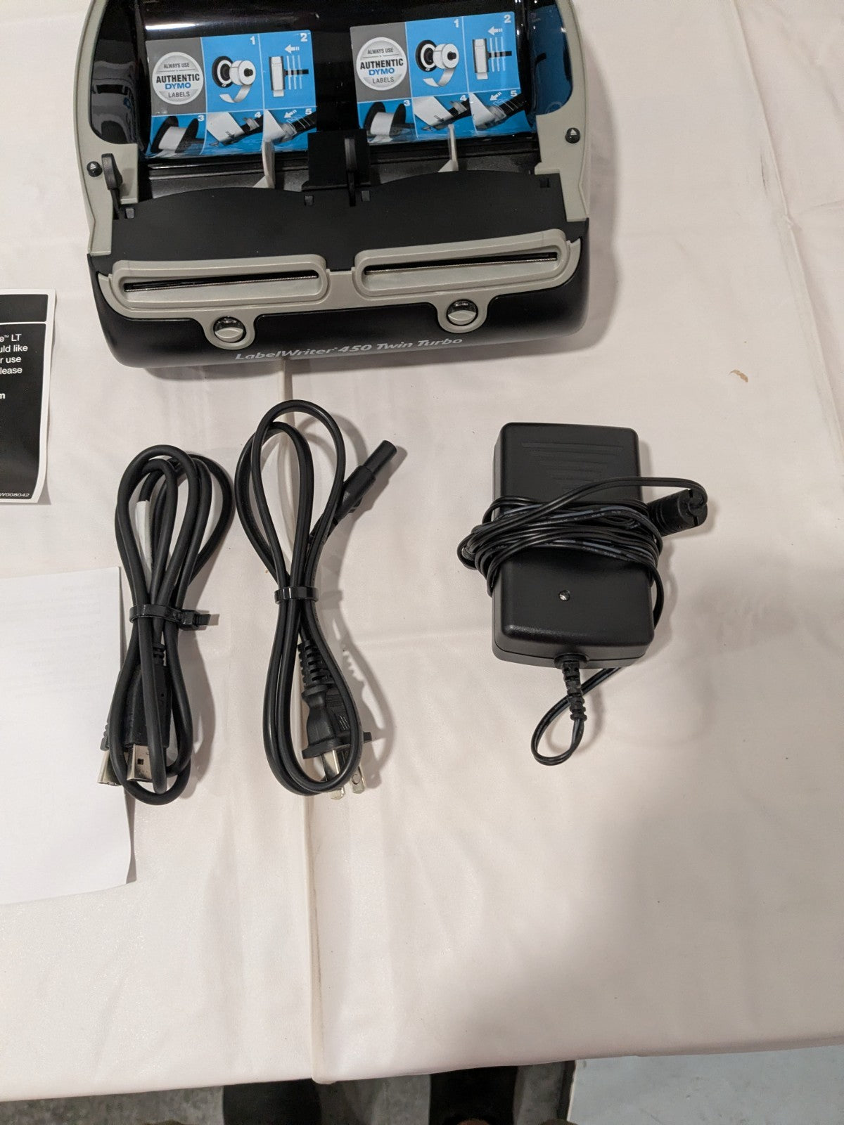 Dymo Label Writer 450 Twin Turbo Label Printer w/ Power Supply 1752266