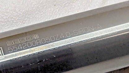 Seco Carbide Corner Radius End Mill 20mm Dia 4FL 554200R050Z4.0-SIRON-A 0267956