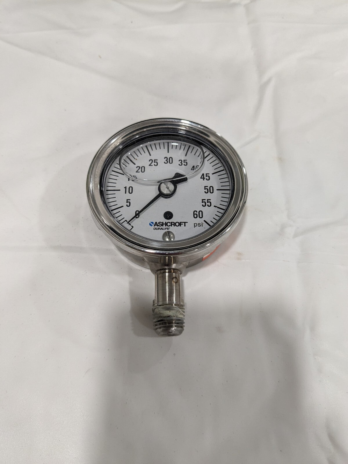 ASHCROFT Pressure Gauge: 2-1/2" Dial, 0 to 60 psi, 1/4" Thread 94475