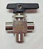 Parker 3-Way Manual Ball Valve 1/8" 2F-MB4XPFA-SSP