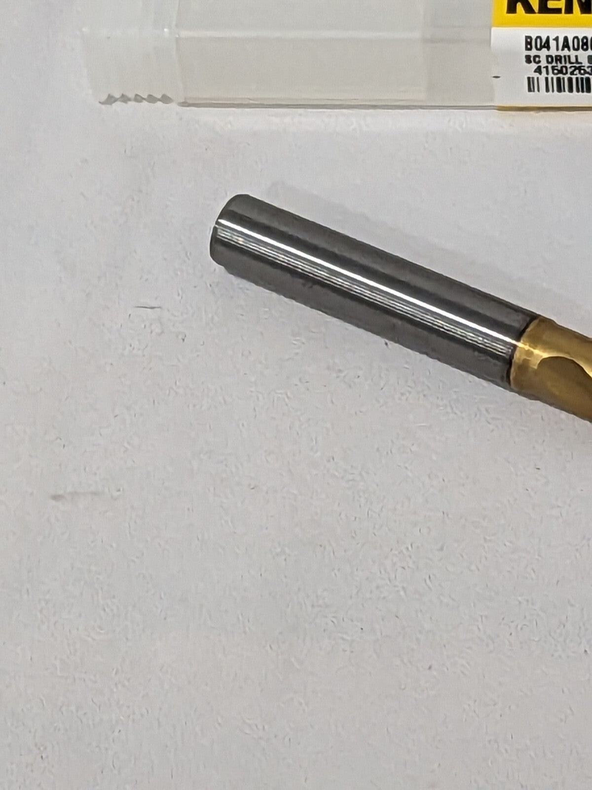 KENNAMETAL Screw Machine Length Drill Bit: 8.00 mm (0.3150) Dia, 140º 4150253