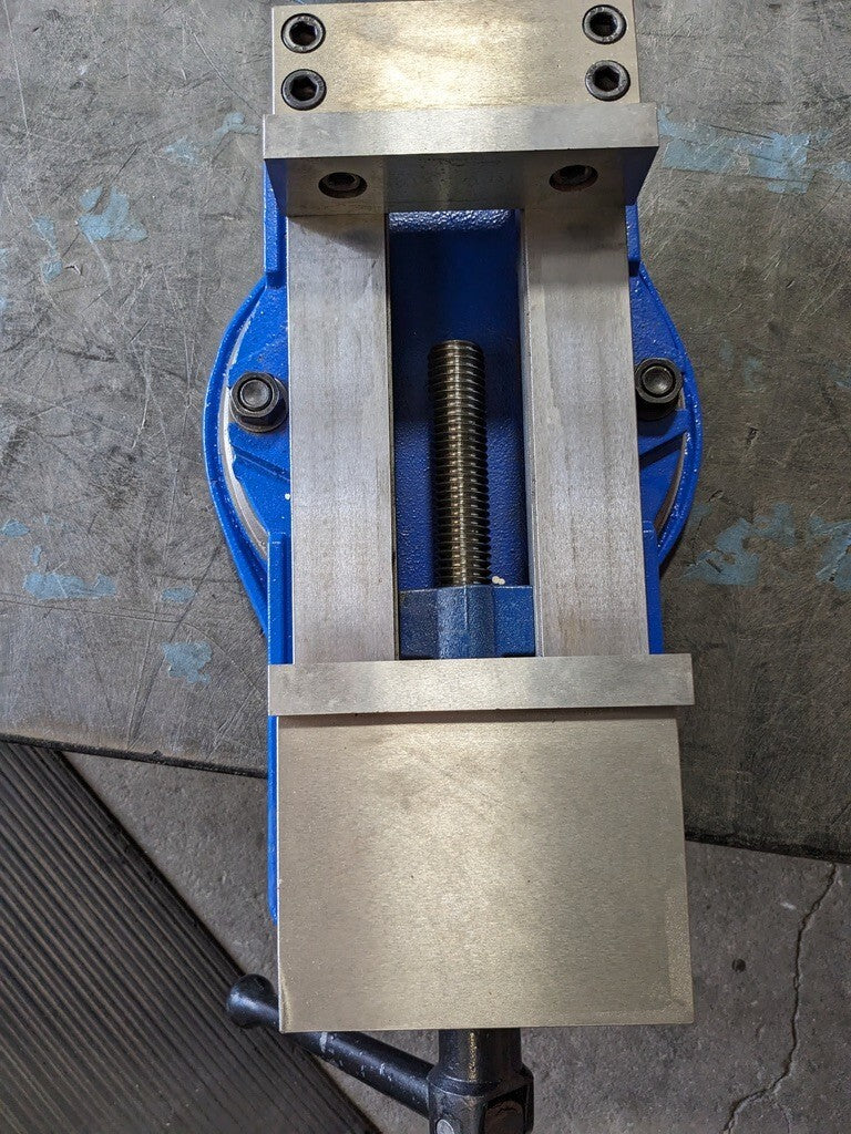 Unbranded Machine Vise: 6" Jaw Width Horizontal Swivel Base