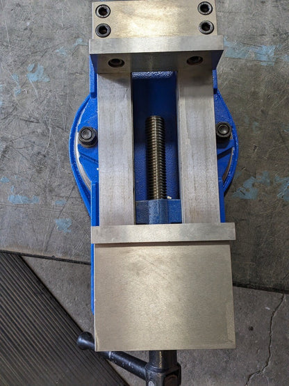Unbranded Machine Vise: 6" Jaw Width Horizontal Swivel Base