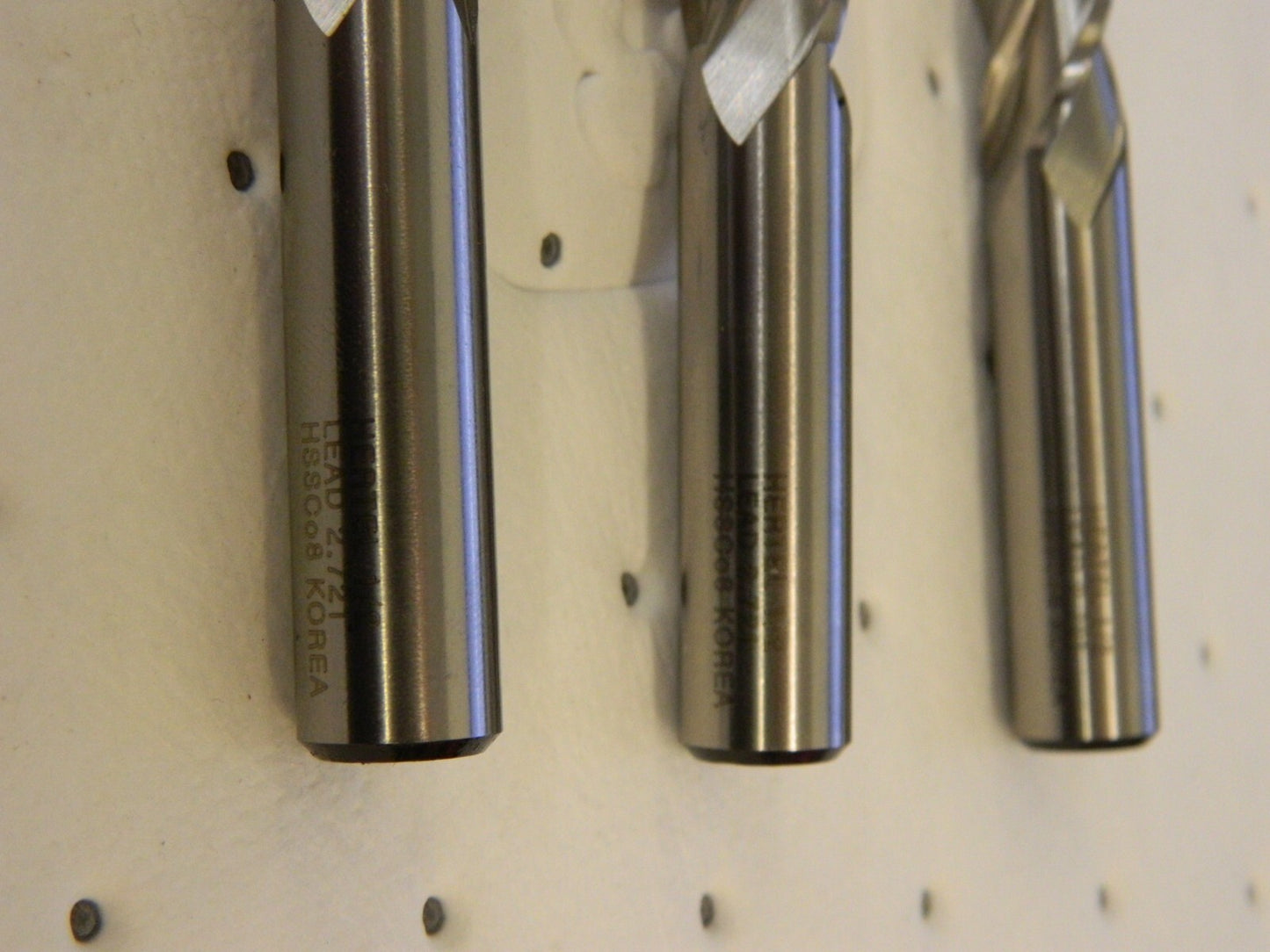 HERTEL Square End Mill qty3 : 1/2 Dia, 1-1/4 LOC, 4 Flutes, Cobalt E2039032