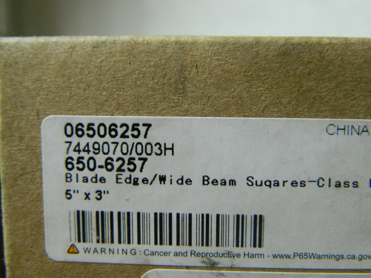 Steel Square 5" Blade Length, 3" Base Length  0.0003" Accuracy 65