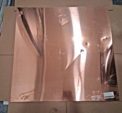 professional Copper Sheets 0.021 Inch Thick x 24 Inch Square 32009334