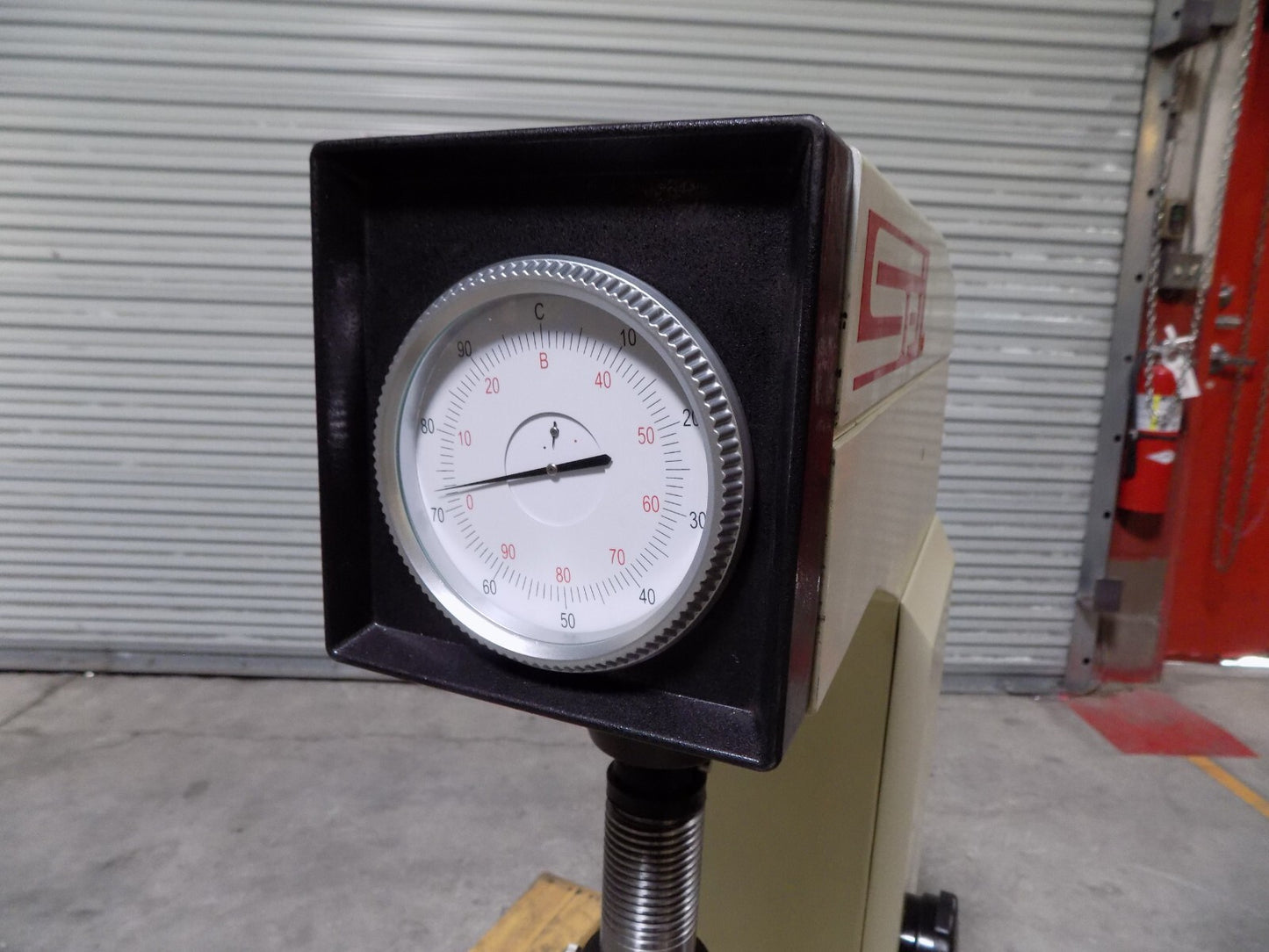SPI Tall Frame Rockwell Hardness Tester w/ Dial Indicator 21-313-2 Damaged