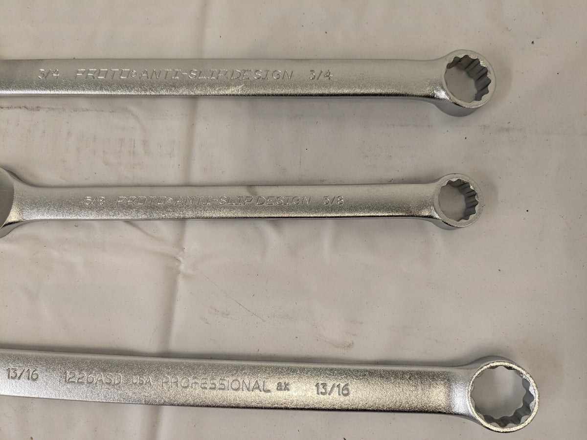 PROTO Combination Wrench Set: 10pc J1200-80ASD INCOMPLETE