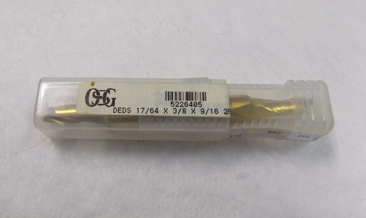OSG Square End Mill Cobalt 17/64" x 9/16" x 3/8" x 3-1/8" 2FL 5226405