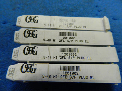 OSG Spiral Point Plug El Qty. 4 3" - 48 H1 2-Flute #1201002