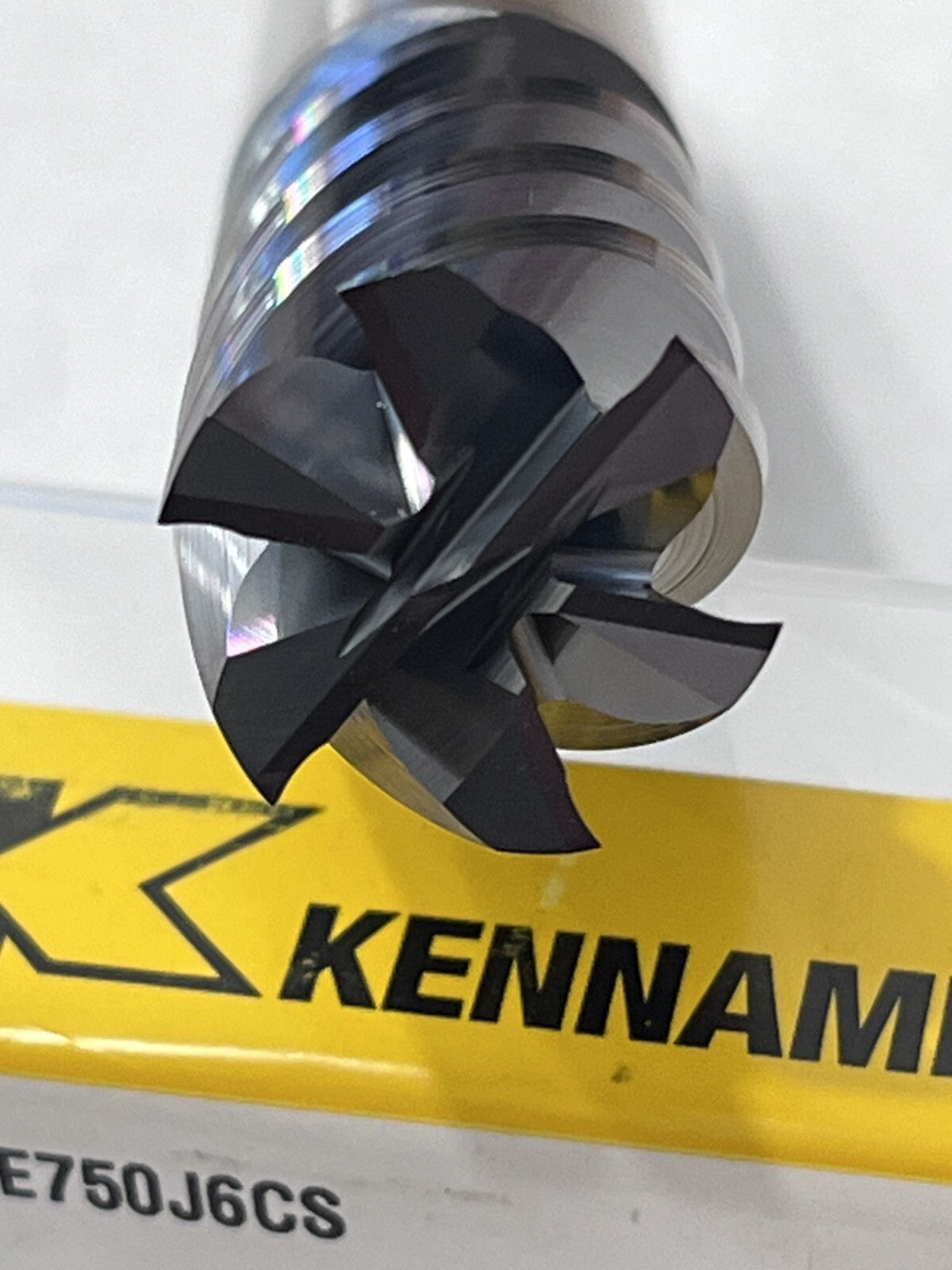Kennametal Square End Mill: 3/4" Dia 1-5/8" LOC 6 FL Solid Carbide