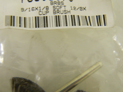 Pro Cup Brushes 9/16" Brush Diam 1/8" Shank Size 24 Pack BR8S