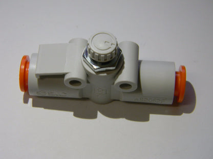 SMC Pneumatics Flow and Speed Control Valve 5/16" Tube OD x 1/4" Body