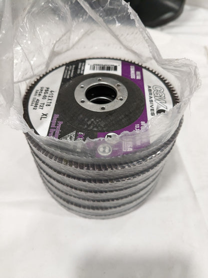 CGW Flap Disc: 4-1/2" Dia, 7/8" Hole, 60G, Ceramic Alumina, Type 27 Qty 6 42862