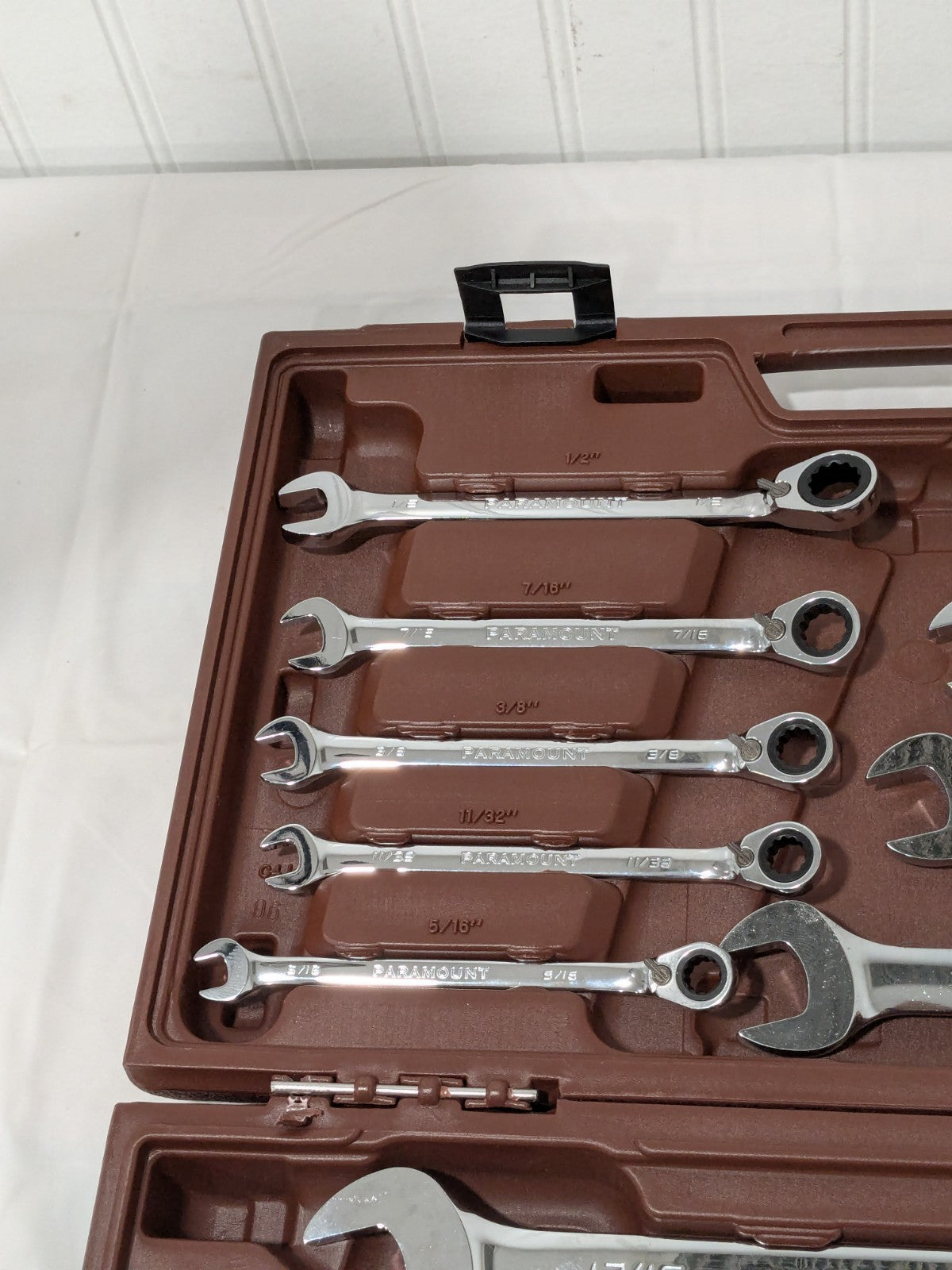 Paramount Reversible Combination Wrench Set: 13 Pc, 1 to 9/16" PAR-13PCBTRSET