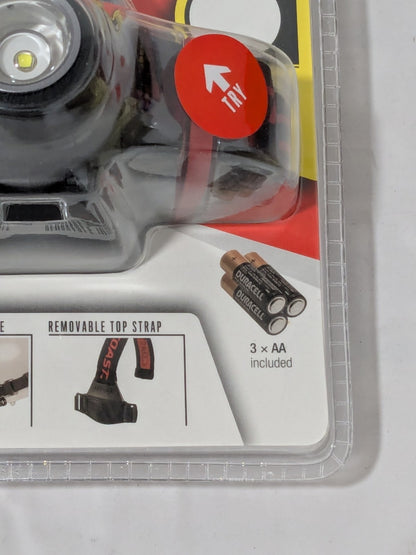 Coast Products 3AA LED Black/Red Focusing Head Lamp 19721