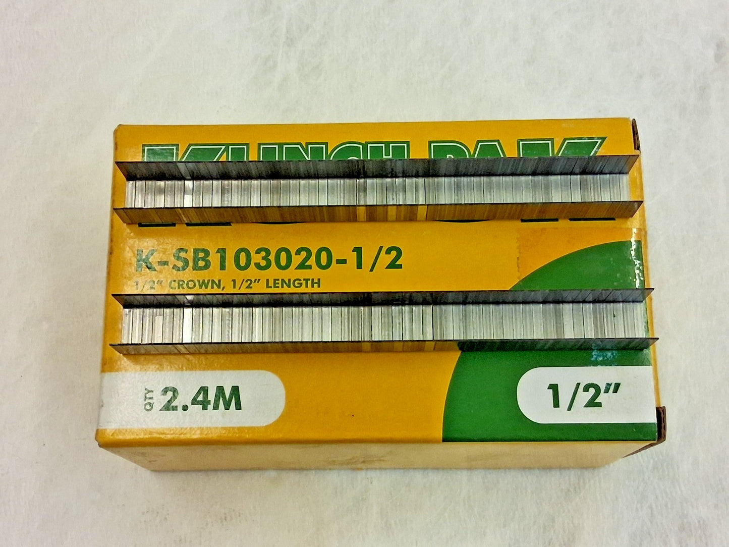 Klinch-Pak Construction Staples 1/2" Leg Length 10PKS Of 24000 K-SB103020-1/2