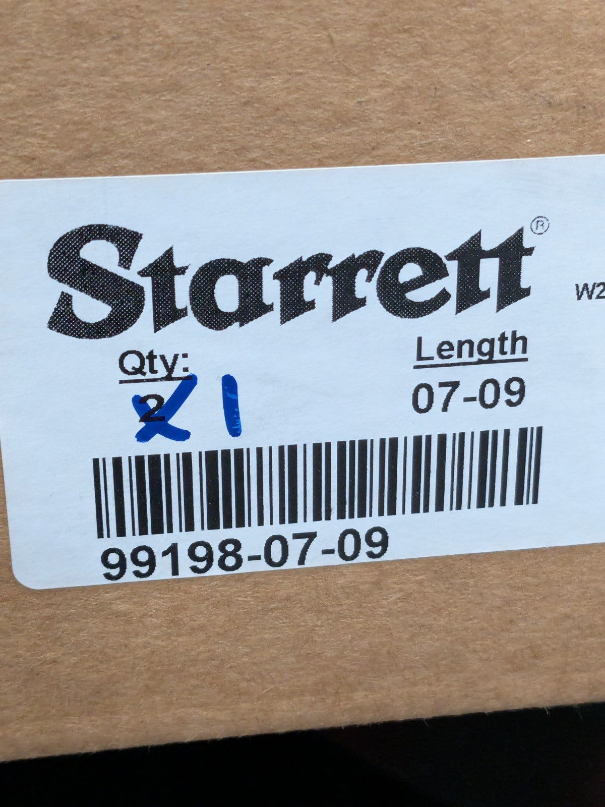 Starrett Welded Band Saw Blade: 7' 9 Long x 3/4" Wide, 5 to 8 TPI 99198-07-09