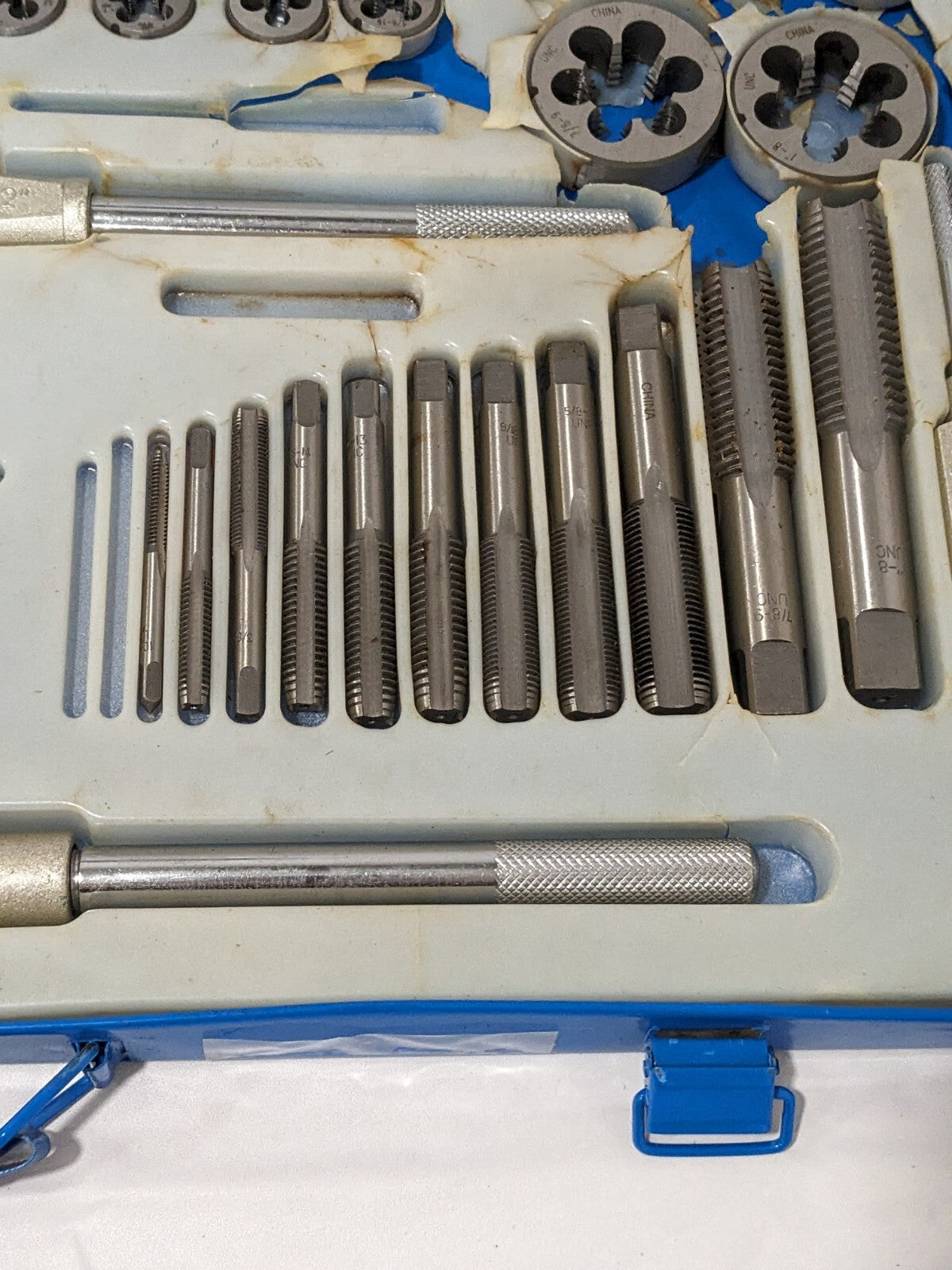 Tap and Die Set #4-40 to 1-14 Tap NPT UNC UNF INCOMPLETE 03959038