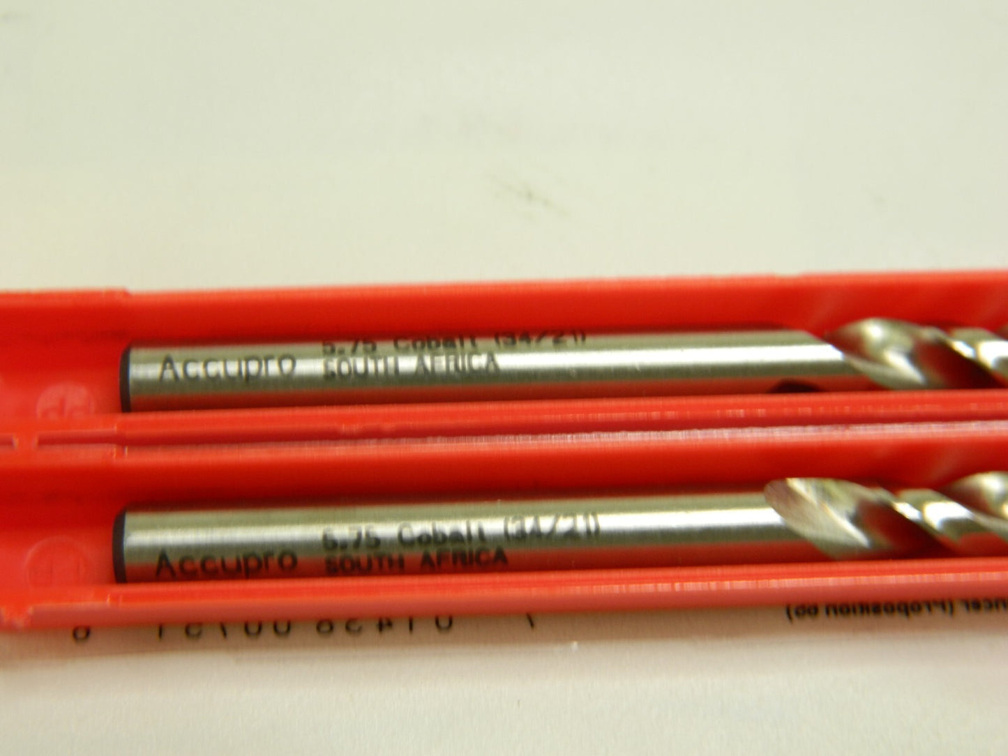 ACCUPRO Jobber Length Drill Bit: 0.277" Dia, 130 °, Cobalt Qty 2 05599394