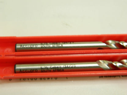 ACCUPRO Jobber Length Drill Bit: 0.277" Dia, 130 °, Cobalt Qty 2 05599394