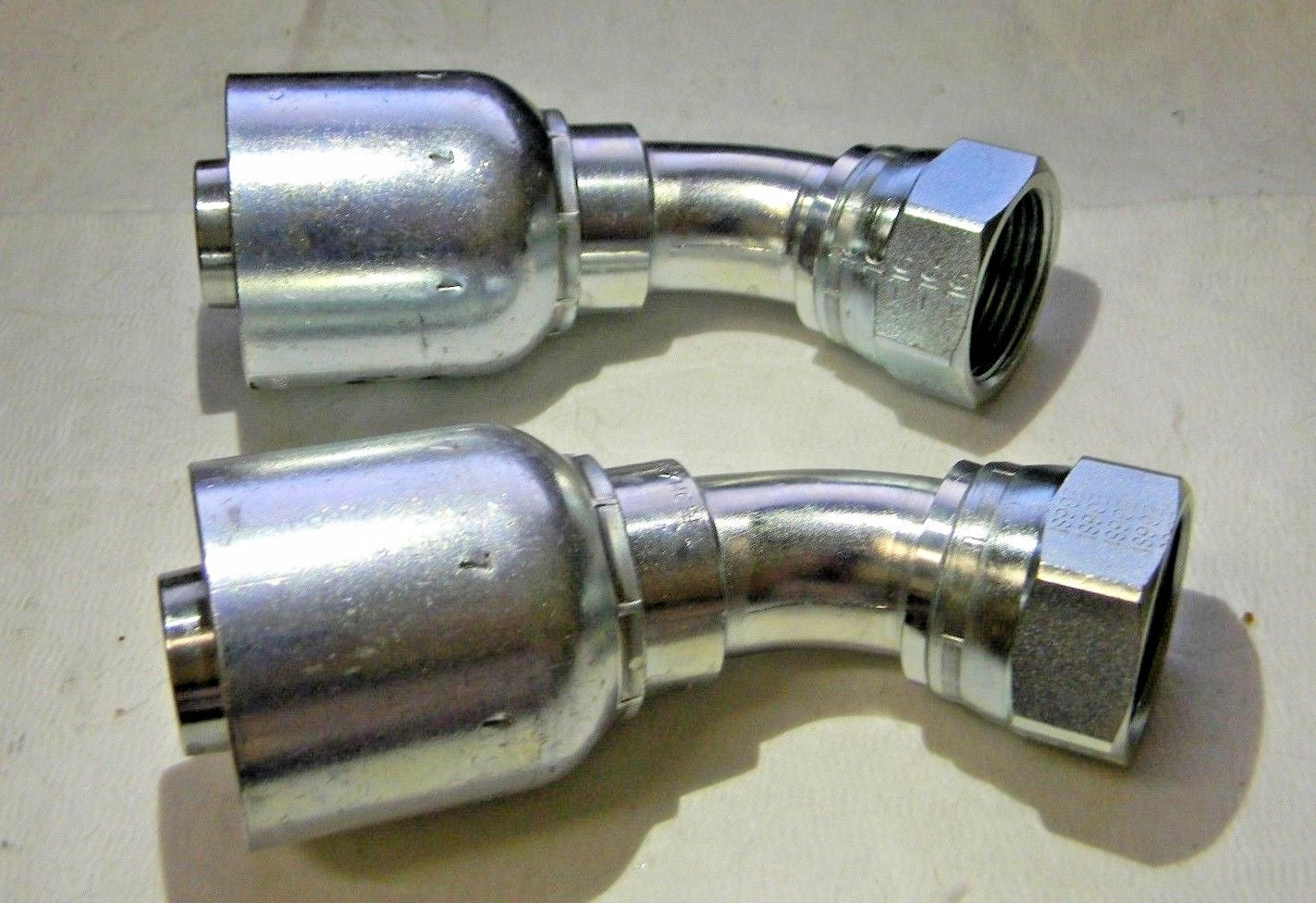 Parker Crimp Hose Fitting Female 71 Series 16 JIC 37 x 1" Qty. 2  13771-16-