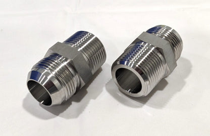 PARKER Stainless Steel 1" Flared Tube to 1"11-1/2 NPTM Adapter  2 Pack