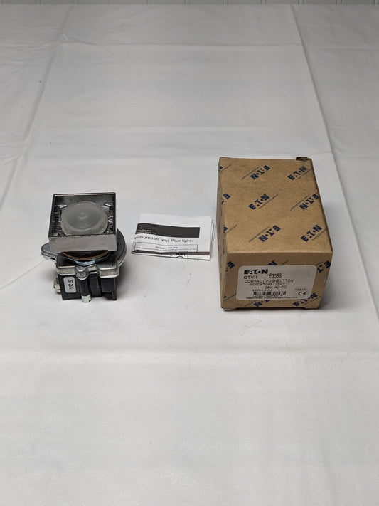 Eaton Cutler-Hammer Compact Pushbutton Indicating Light 28V/120V E30BS