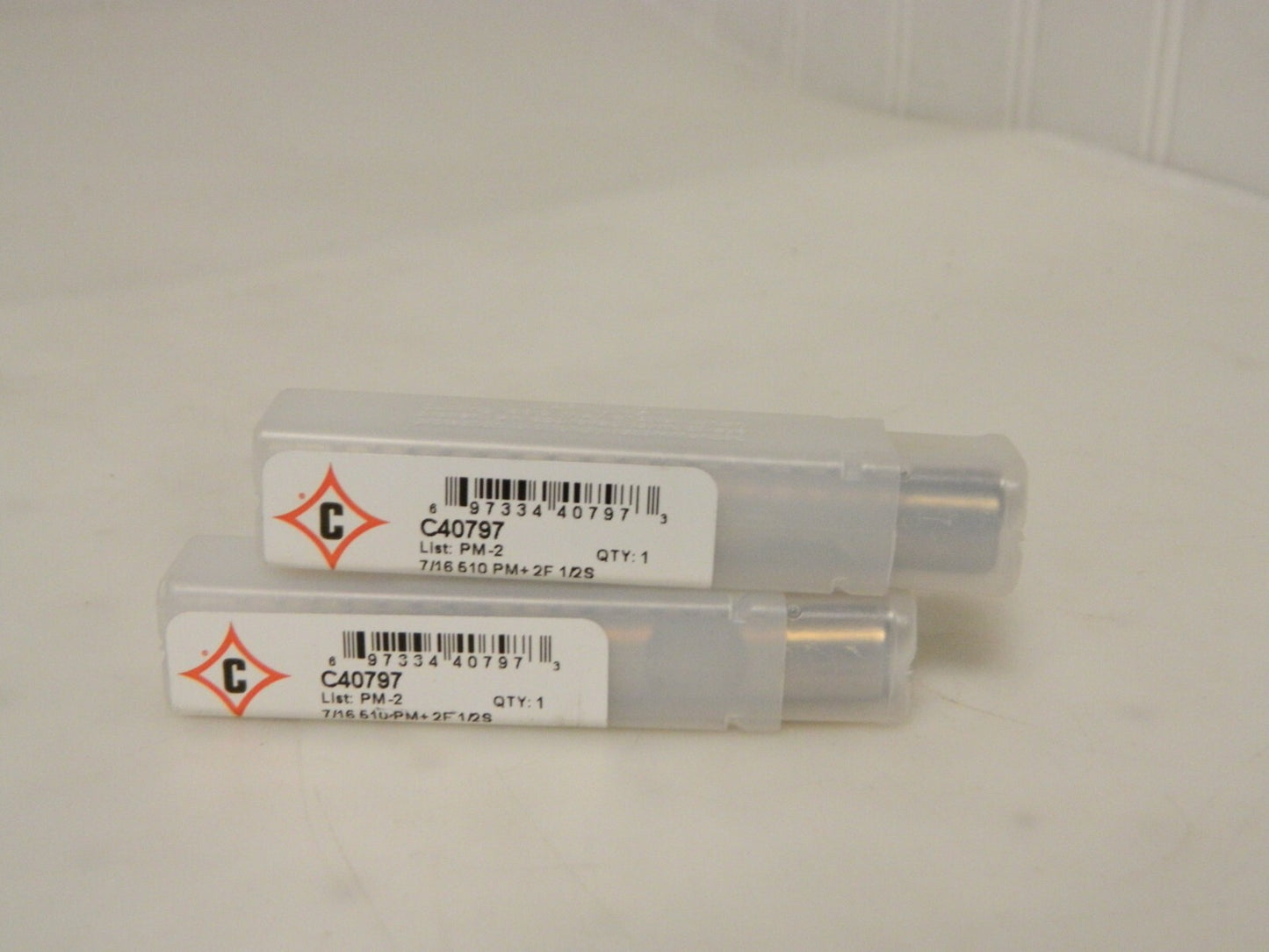 Cleveland Hand Tap 7/16" Dia. x 25.40mm LOC Bright 2FL HSS-E Qty 2  C40797