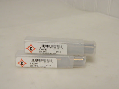 Cleveland Hand Tap 7/16" Dia. x 25.40mm LOC Bright 2FL HSS-E Qty 2  C40797