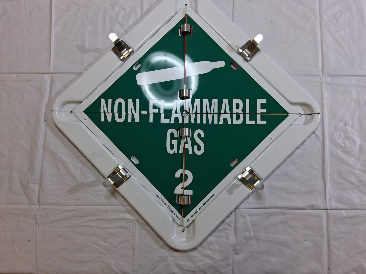 Labelmaster Aluminum Standard DOT Flip Placard 81-8W4CC