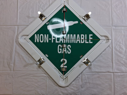 Labelmaster Aluminum Standard DOT Flip Placard 81-8W4CC