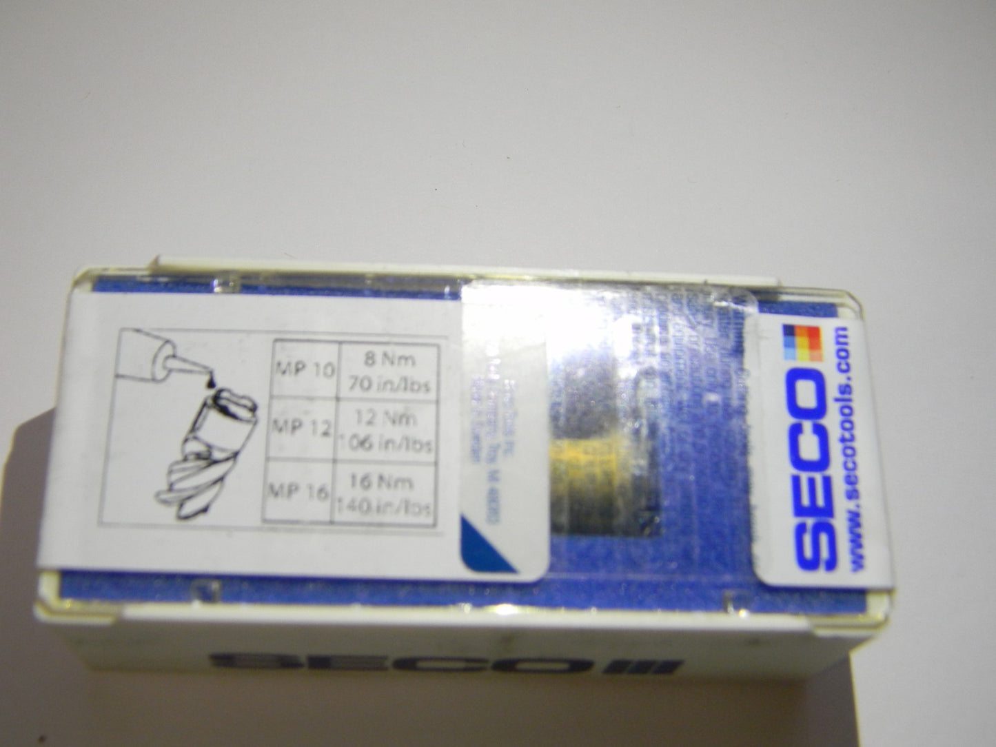 Seco MP16-16019R12Z4-E04 Grade F40M Carbide Milling Tip Insert  52038