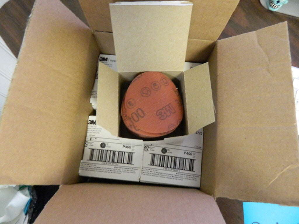 3M 86770, Hookit Film Disc 375L, P400, 3 in x NH, Die 300V, 7100106635 QTY 250