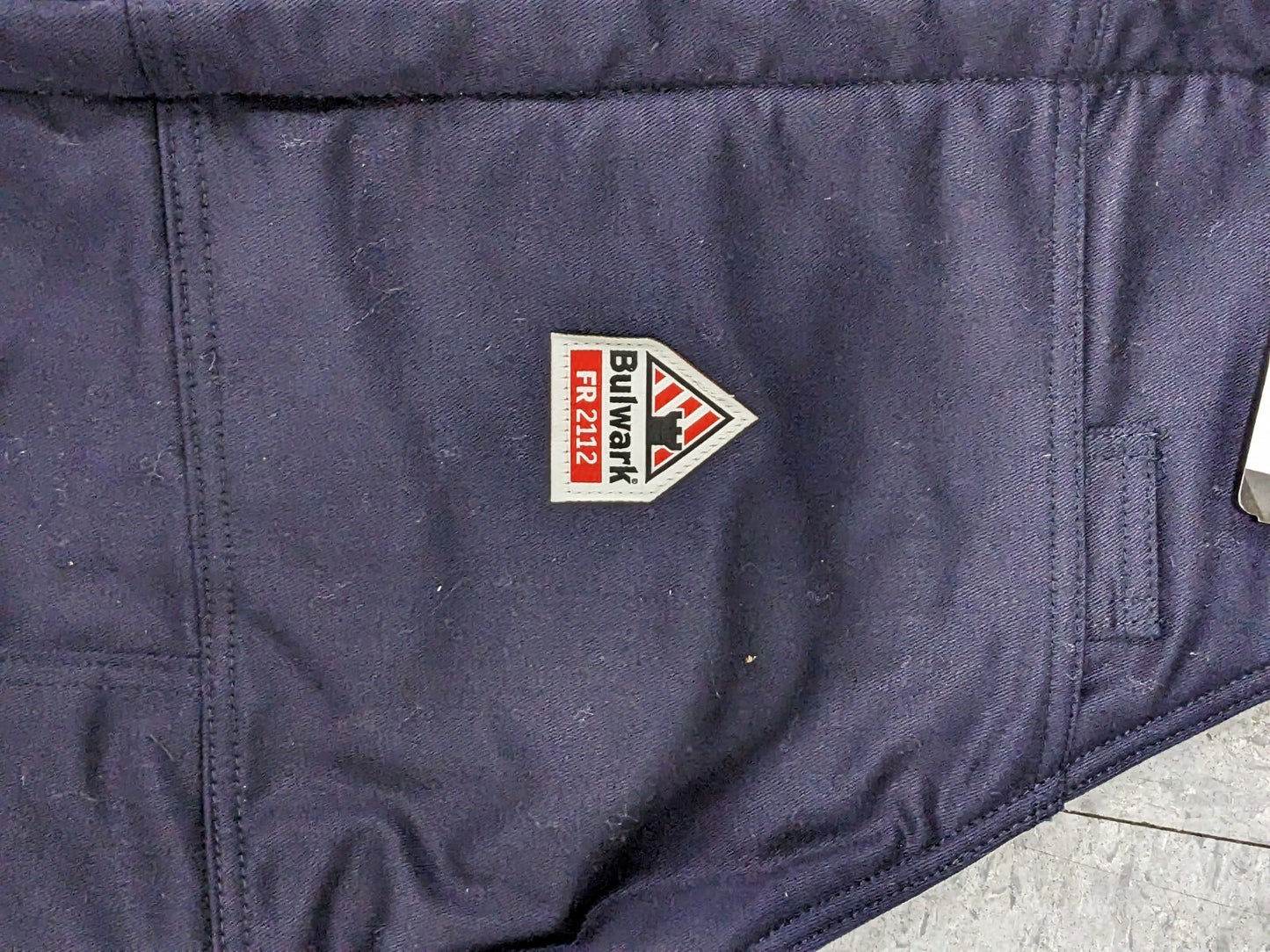 BULWARK Bib Overalls: Sz 3X-Large, Cotton, Zipper Closure, 5 Pocket BLC8NV