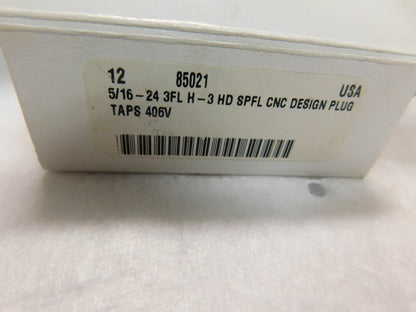 Reiff & Nester Spiral Plug Tap 5/16-24 3 Flute H-3 Qty 6  85021