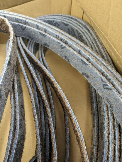3M Abrasive Belt: 1″ Wide, 72″ Long, Aluminum Oxide Qty 15 7010309378