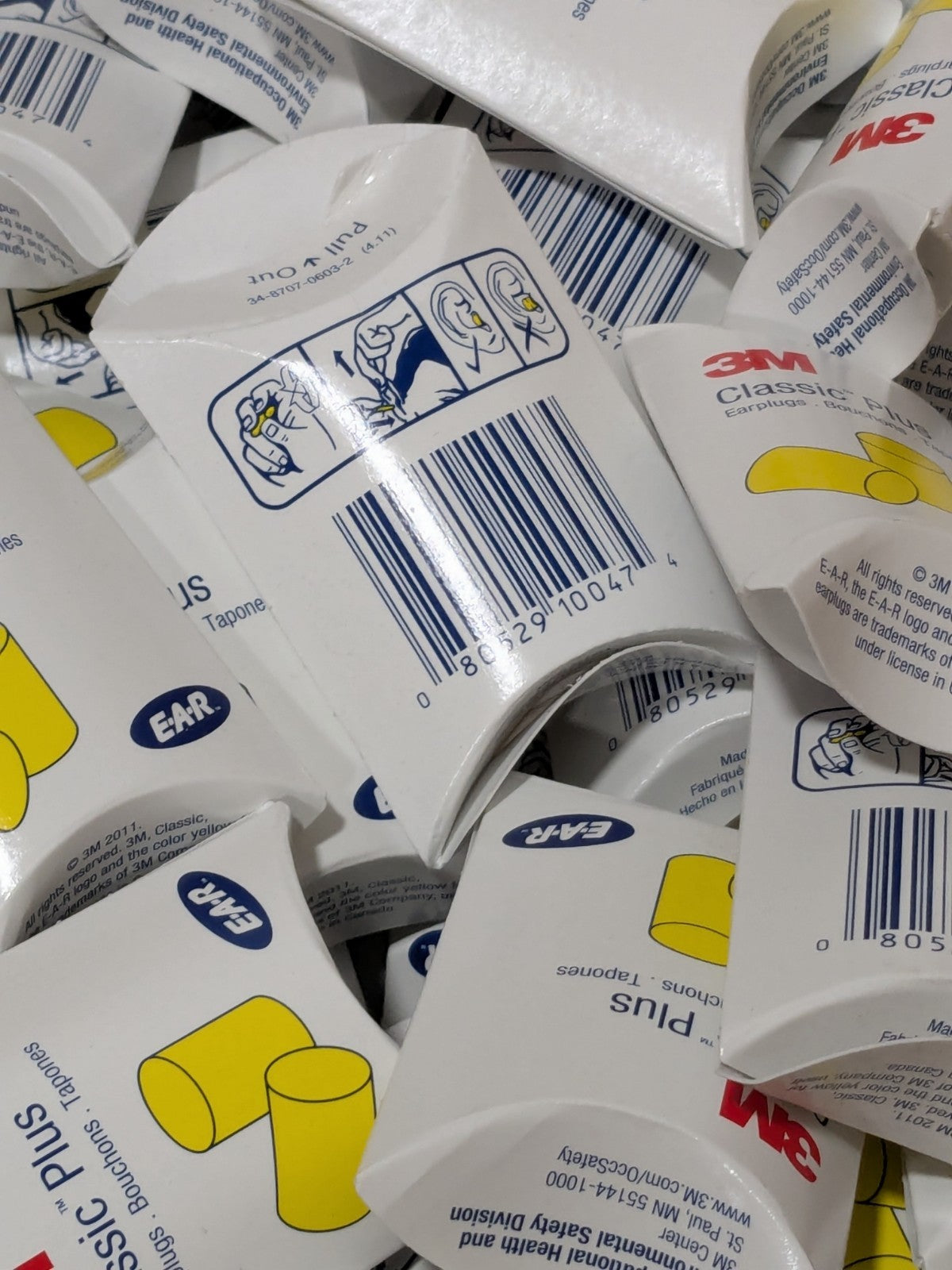 3M Earplug: 33 dB, Foam, Barrel, Uncorded Approx. 200 Pairs 7100000262