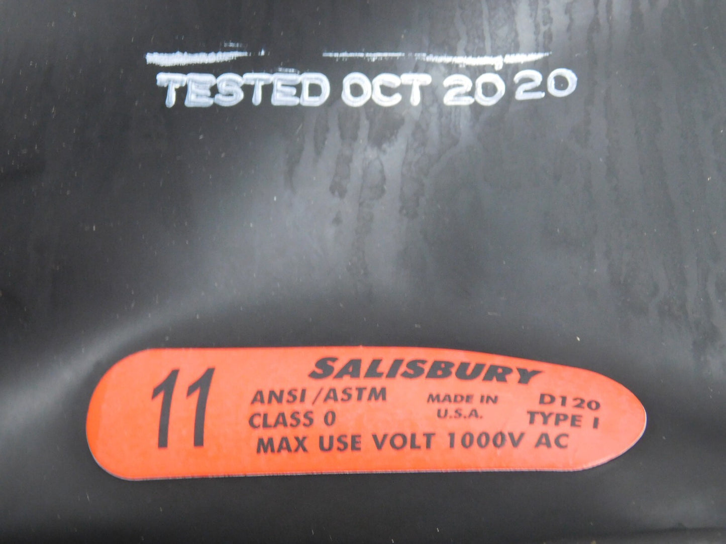 Salisbury Black Lineman Gloves Class 0 Low Voltage 11" Long Size 11 E011B/11