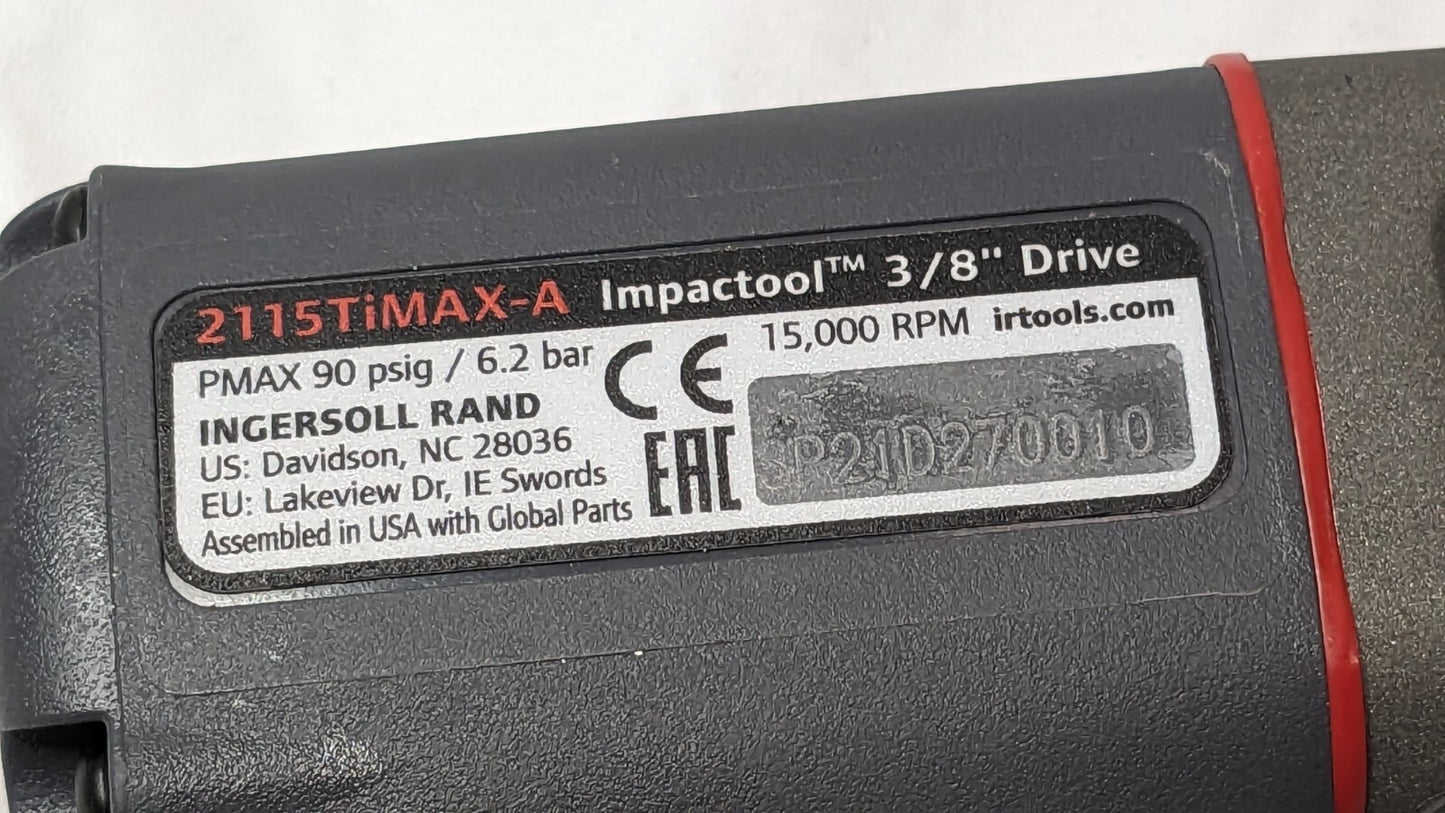 Ingersoll Rand Air Impact Wrench 3/8" Dr 15000 RPM 2115TIMAX-A