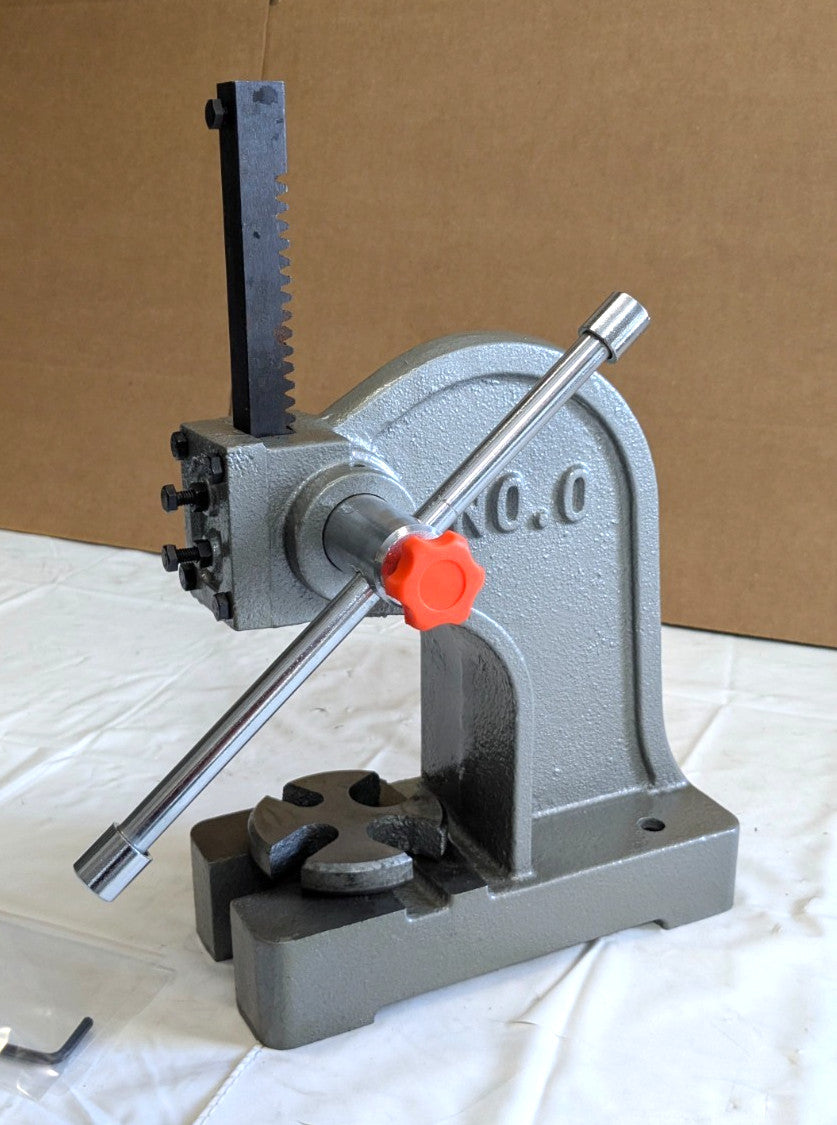 1/2 Ton Arbor Press - No. 0 - 3/4" Ram - 3-1/4" Throat - 7-1/2" Stroke 805-10050