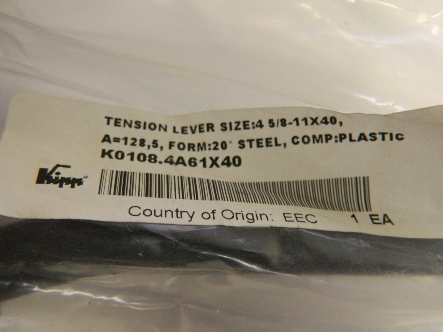 KIPP 5/8-11  Steel Threaded Stud Adjustable Tension Lever with 20° Handle