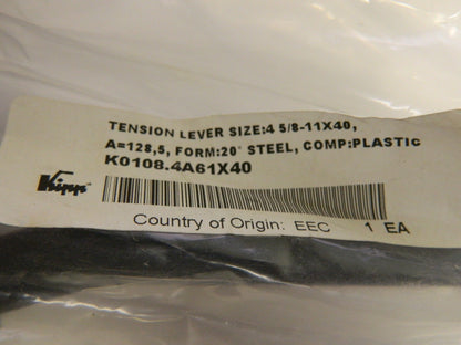 KIPP 5/8-11  Steel Threaded Stud Adjustable Tension Lever with 20° Handle