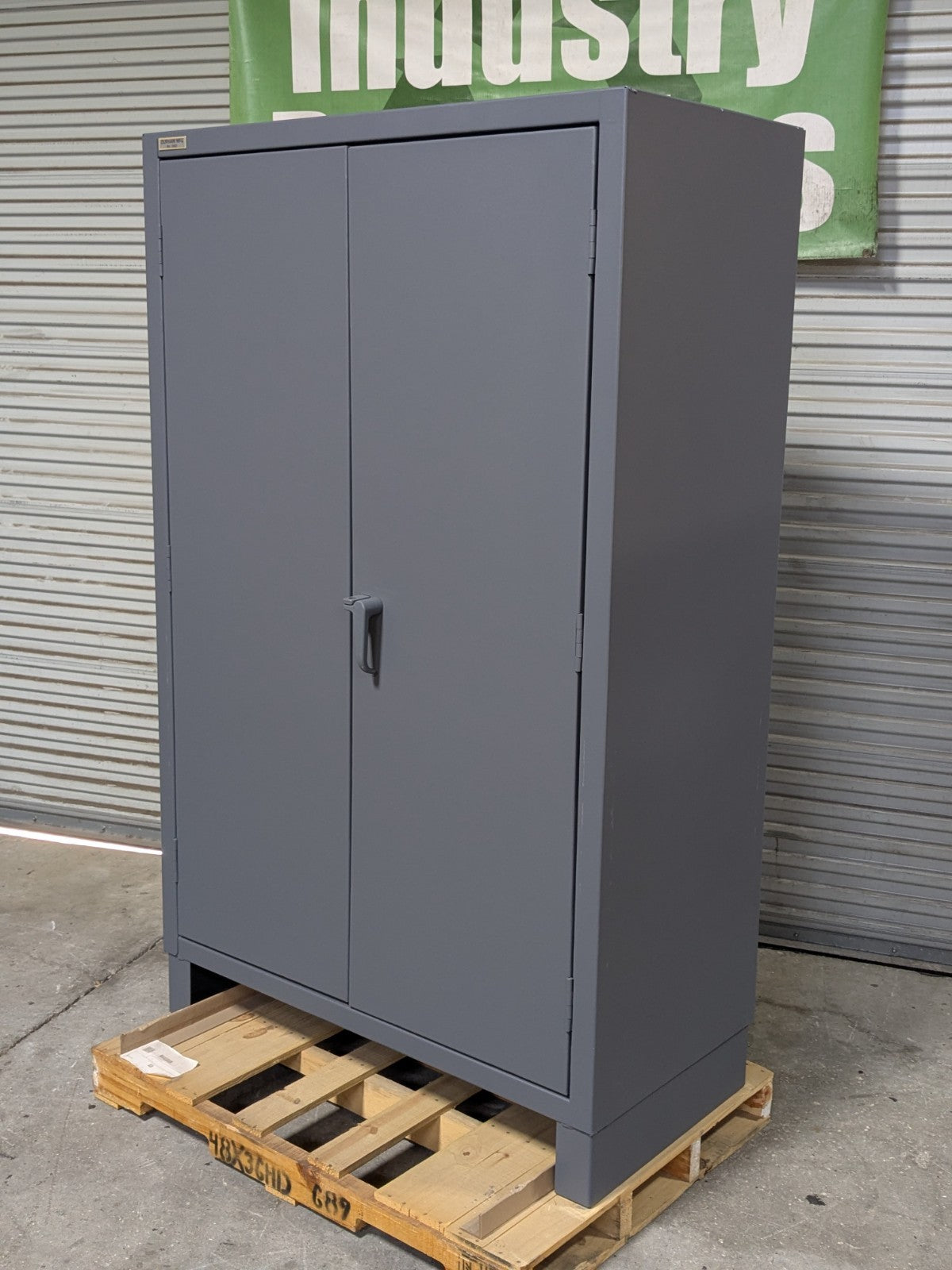 Durham Heavy Duty Lockable Storage Cabinet 4-Shelf 14 Ga. Steel 78" x 48" x 24"
