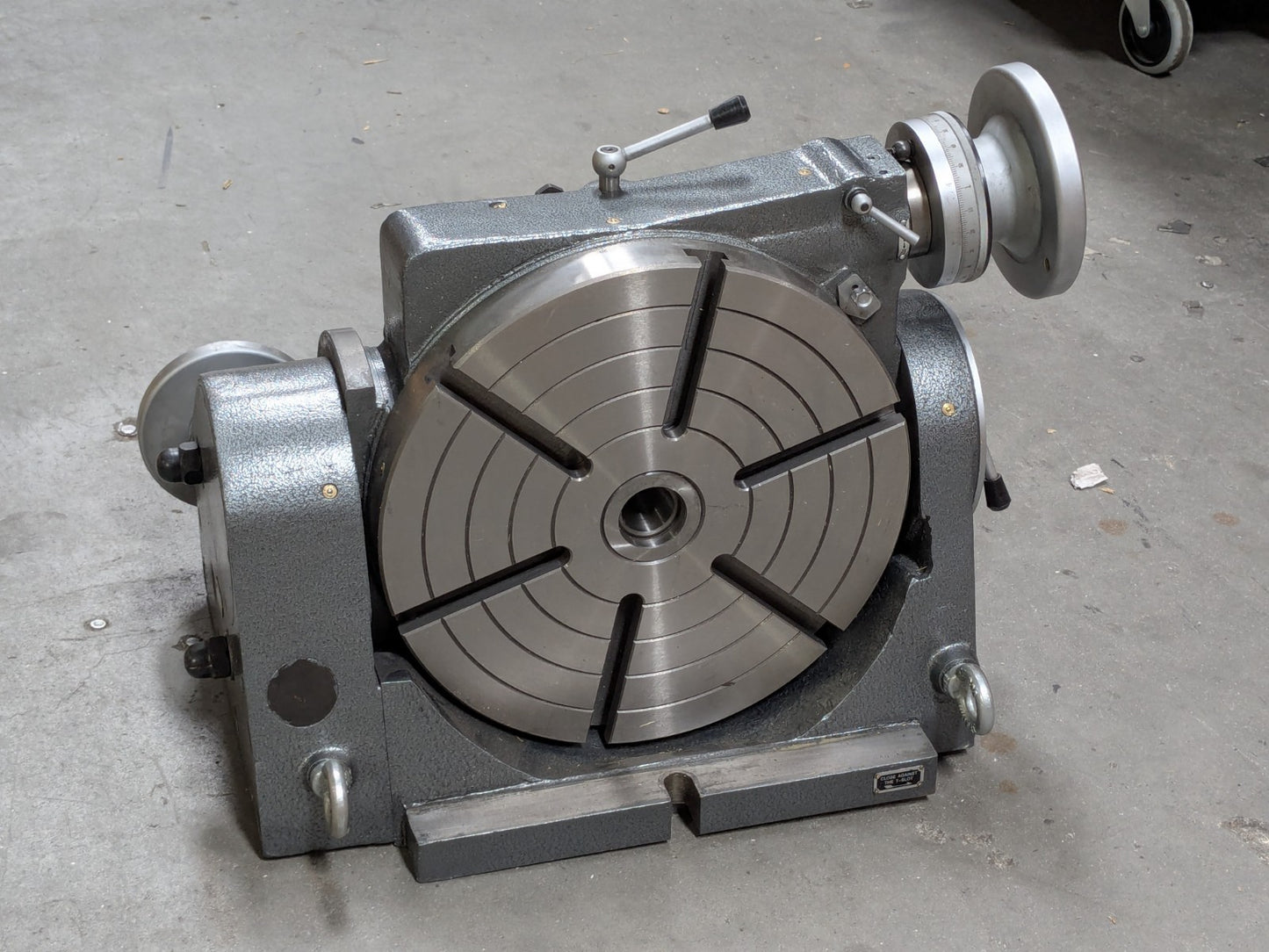 Phase II Precision Tilting Rotary Table 12" Diameter 4MT Center Taper 222-4