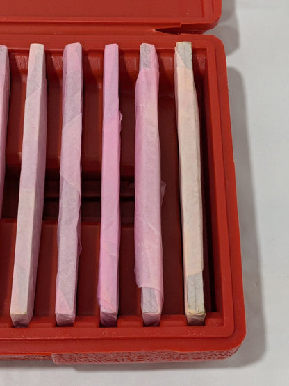 16 Pc. Alloy Steel Thin Parallel Set 6" Long x 1/8" Thick INCOMPLETE 637-7030