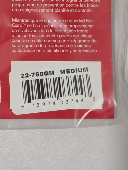 PIP Cut-Resistant Glove: Kut-Gard ANSI Cut A7 Sz M 2 Pack 22-760GM