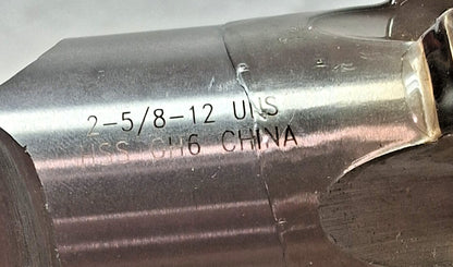Interstate Straight Flute Tap 2-5/8-12 UNS 6FL Bottoming Chamfer HSS 04886099
