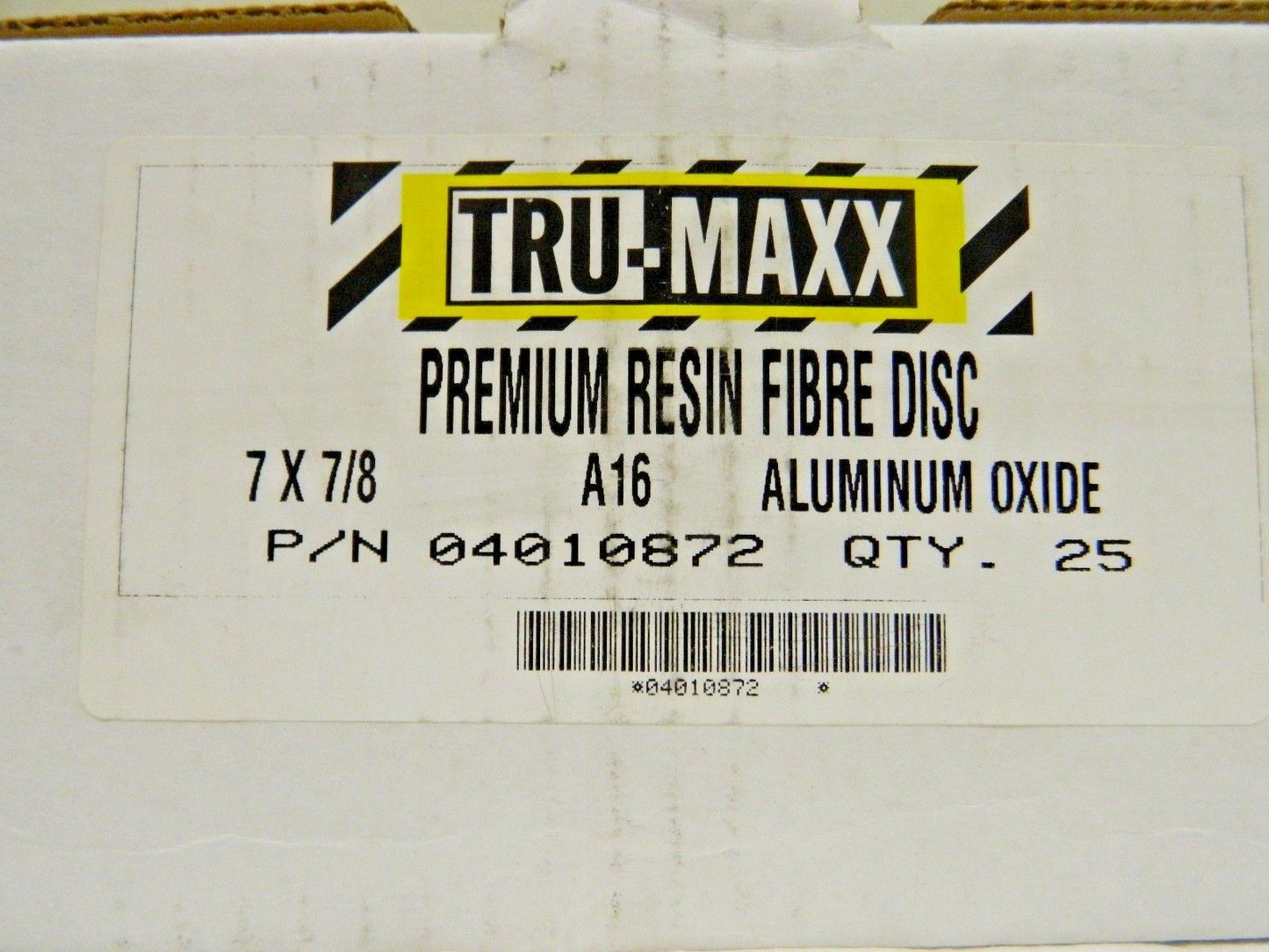 Tru-Maxx Aluminum Oxide Fiber Discs 7" Dia x 7/8" Hole 16 Grit Qty 25