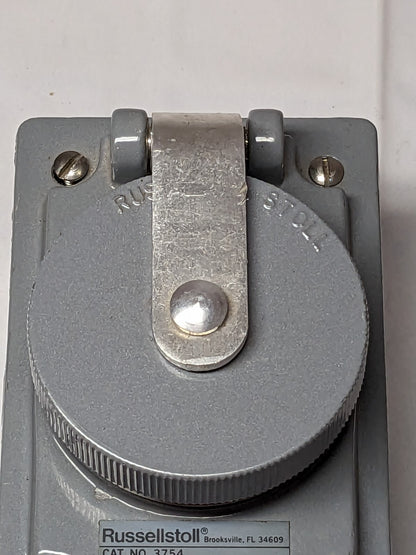 Russellstoll 30A 250V 20A 600VAC Water Tight Receptacle 3754